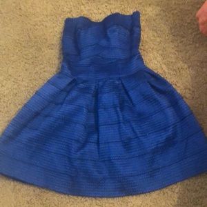 Royal blue dress in a size small.